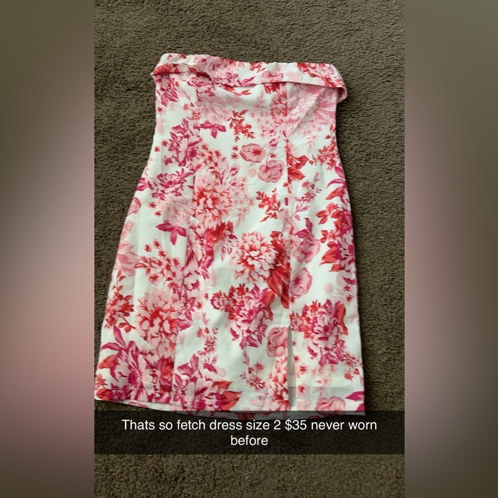 Never worn before. Thats so fetch dress.